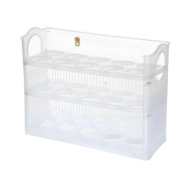 Organizador De Huevos 3 Niveles Abatible Para Nevera 30 Unds