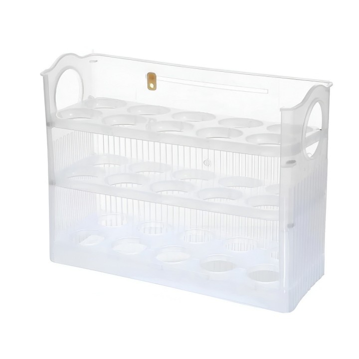 Organizador De Huevos 3 Niveles Abatible Para Nevera 30 Unds