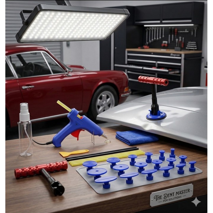 Kit Saca Bollos Abolladuras Carro Pdr Profesional 29 Piezas