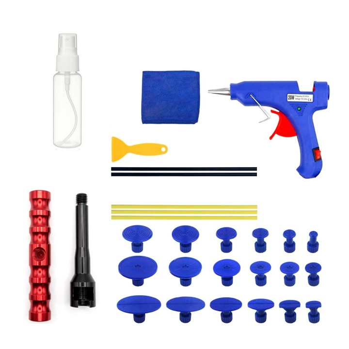 Kit Saca Bollos Abolladuras Carro Pdr Profesional 29 Piezas