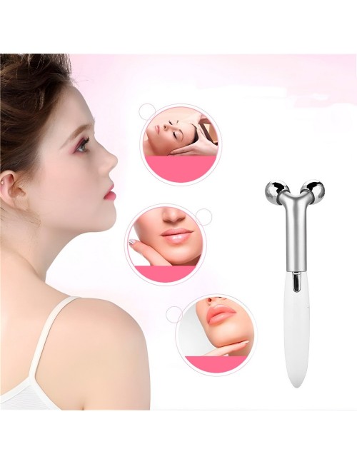 Kit Belleza 2 En 1: Rodillo Facial 3d Y Encrespador Térmico