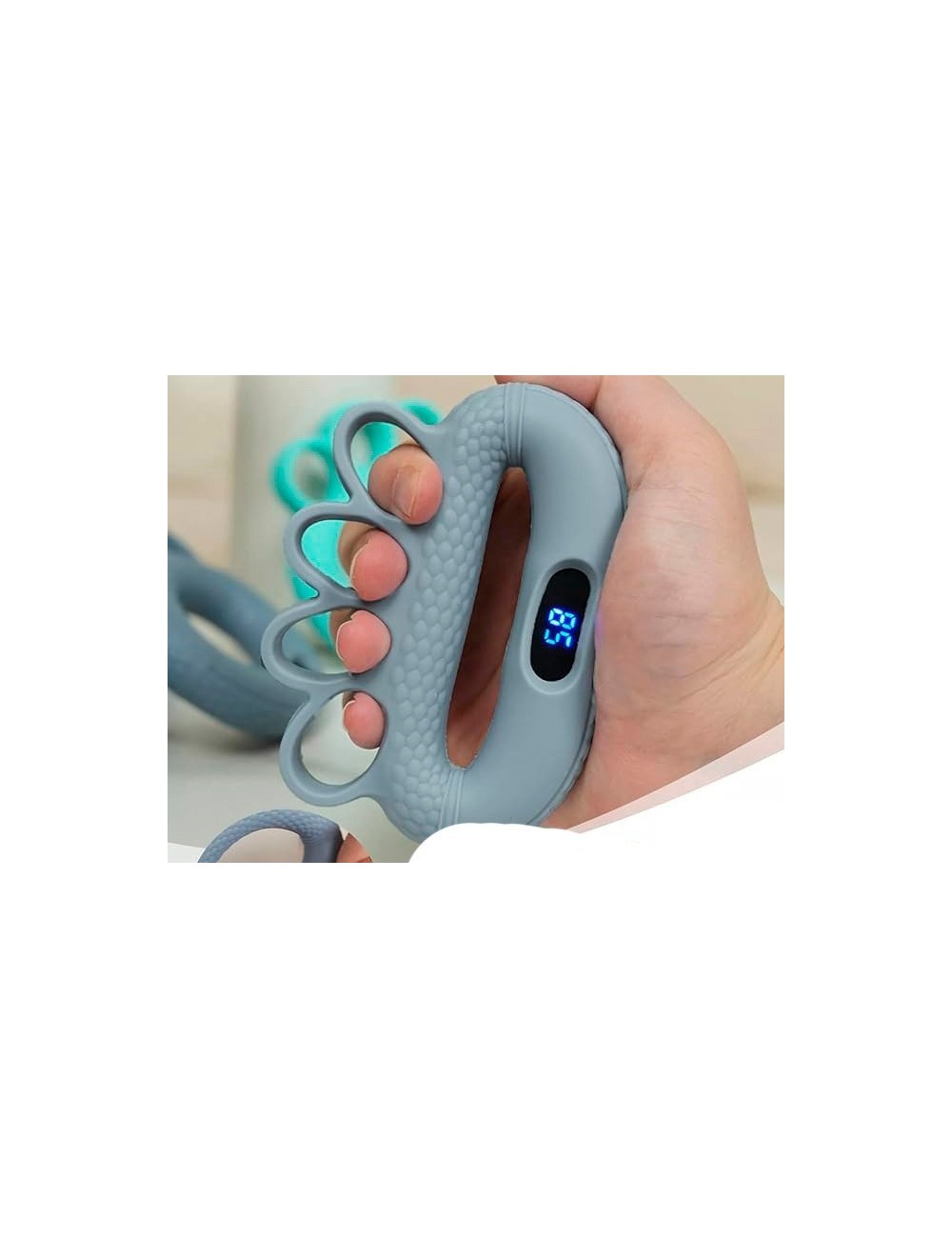 Fortalecedor De Agarre Digital Con Contador Ejercitador Mano