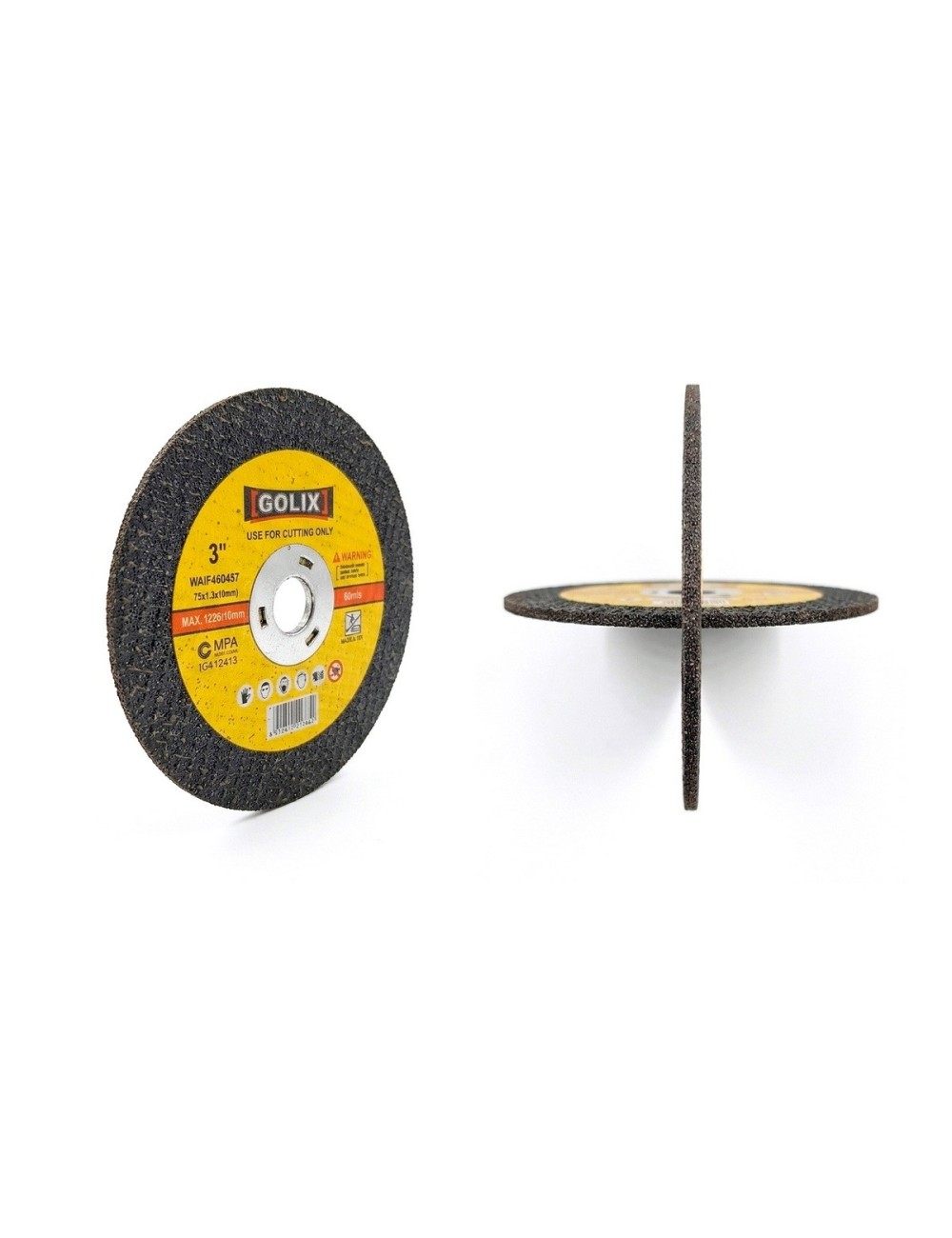 Disco De Corte Metal 3 Pulgadas Golix Acero Inoxidable 75mm