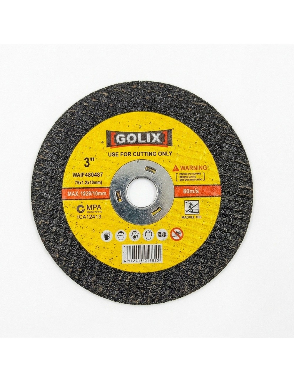 Disco De Corte Metal 3 Pulgadas Golix Acero Inoxidable 75mm