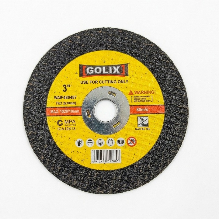Disco De Corte Metal 3 Pulgadas Golix Acero Inoxidable 75mm