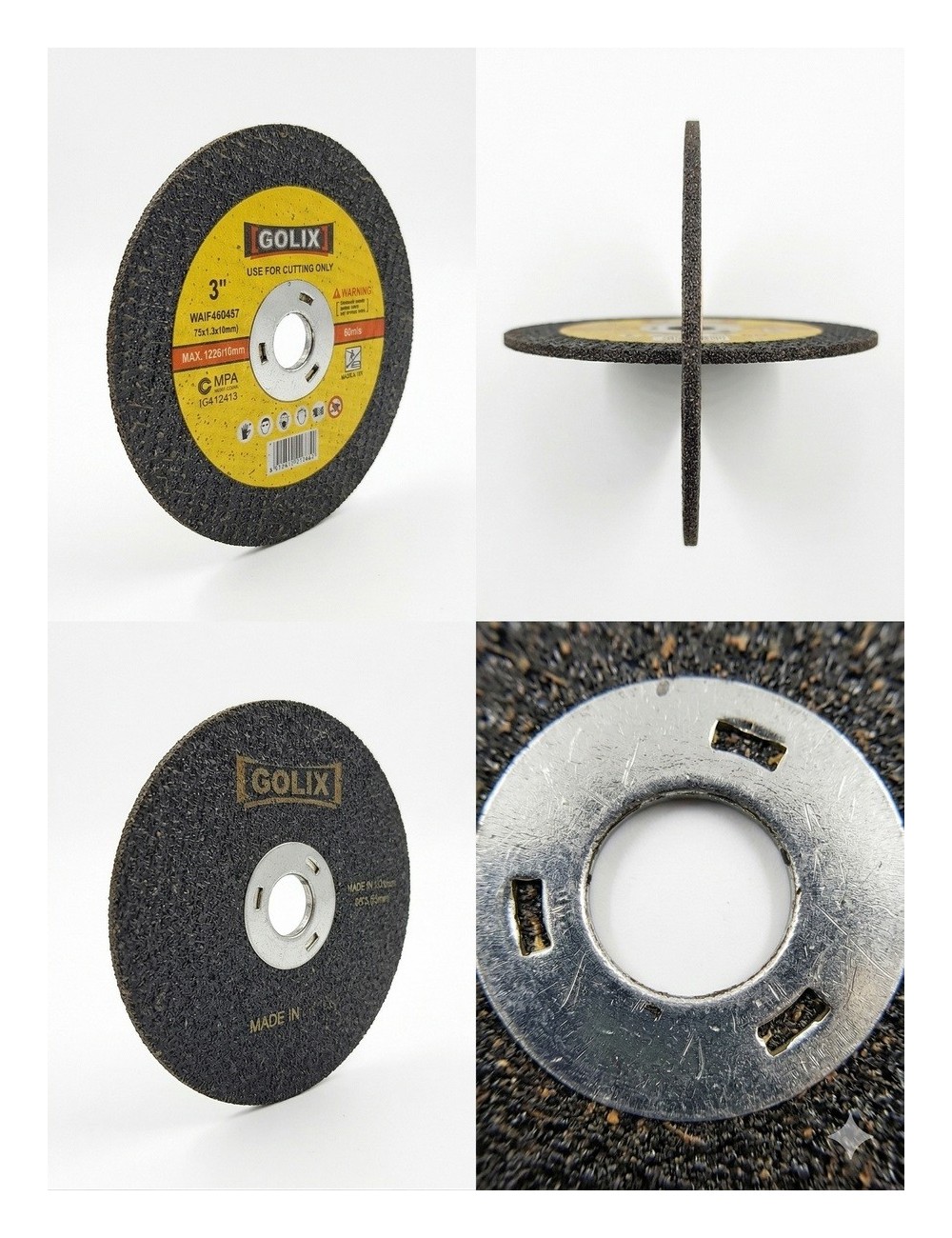 Disco De Corte Metal 3 Pulgadas Golix Acero Inoxidable 75mm