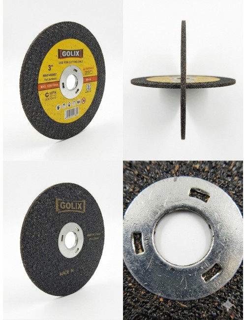 Disco De Corte Metal 3 Pulgadas Golix Acero Inoxidable 75mm