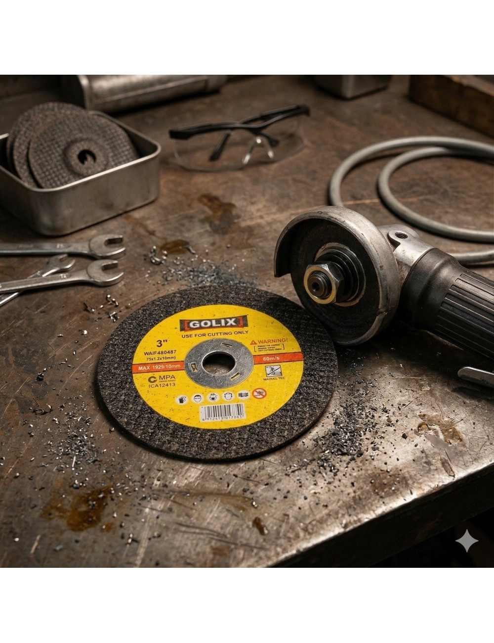 Disco De Corte Metal 3 Pulgadas Golix Acero Inoxidable 75mm