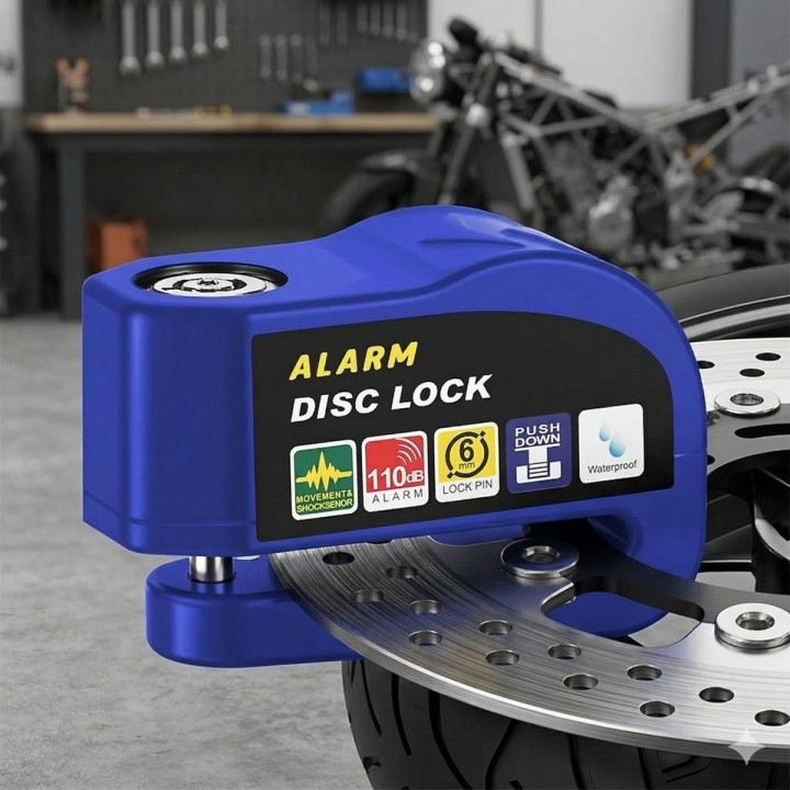 Candado-alarma Freno Disco Seguridad Motocicleta Bici Uknow