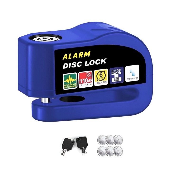Candado-alarma Freno Disco Seguridad Motocicleta Bici Uknow