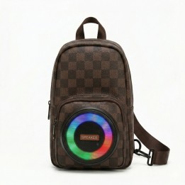 Morral Pechera Bolso Con Parlante Bluetooth Luces Led