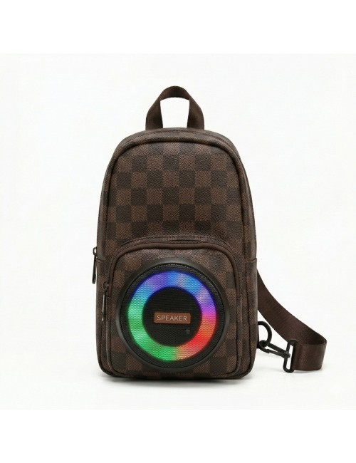 Morral Pechera Bolso Con Parlante Bluetooth Luces Led