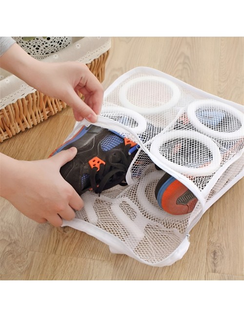 Bolsa De Lavado Para Tenis Malla Protectora Lavadora Mediana