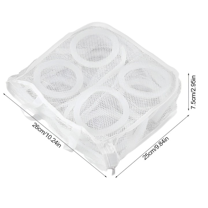 Bolsa De Lavado Para Tenis Malla Protectora Lavadora Mediana