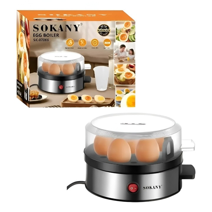 Cocinador De Huevos Eléctrico Acero Inoxidable 7 Huevos 360w