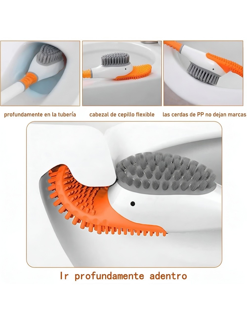 Cepillo Baño Silicona Forma Pato Limpieza Profunda Soporte