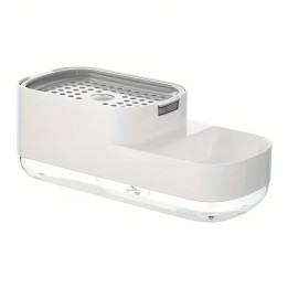 Dispensador Jabón Lavaloza Organizador Esponja Cocina 2 En 1