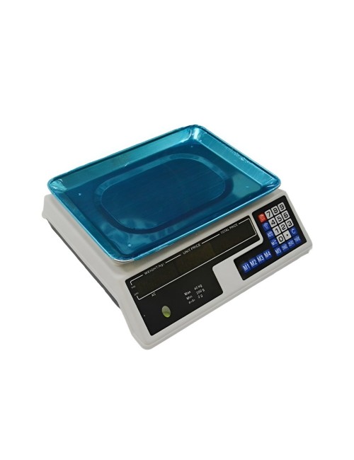 Báscula Digital Comercial 40kg Precisión 2g Pantalla Led