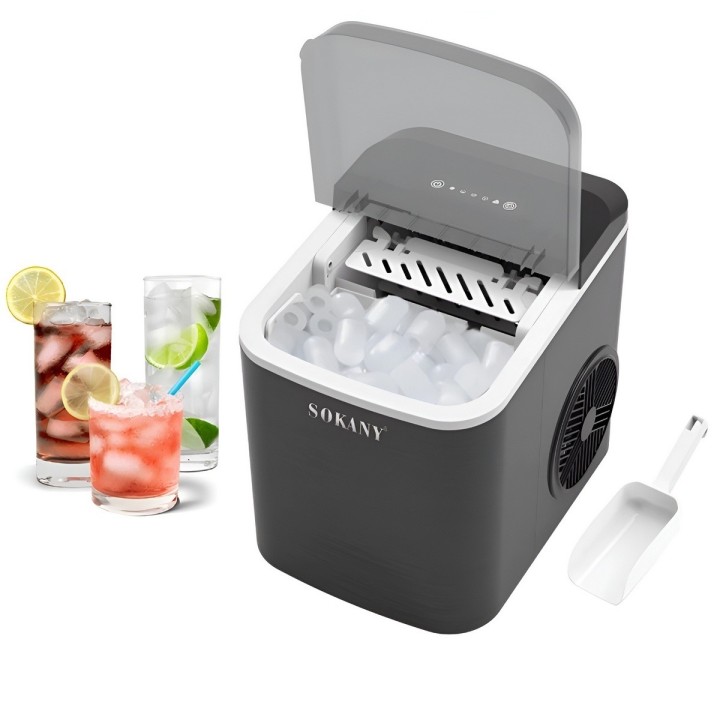 Maquina Hacer Hielo Portatil 12kg Por Dia 112w Autolimpieza
