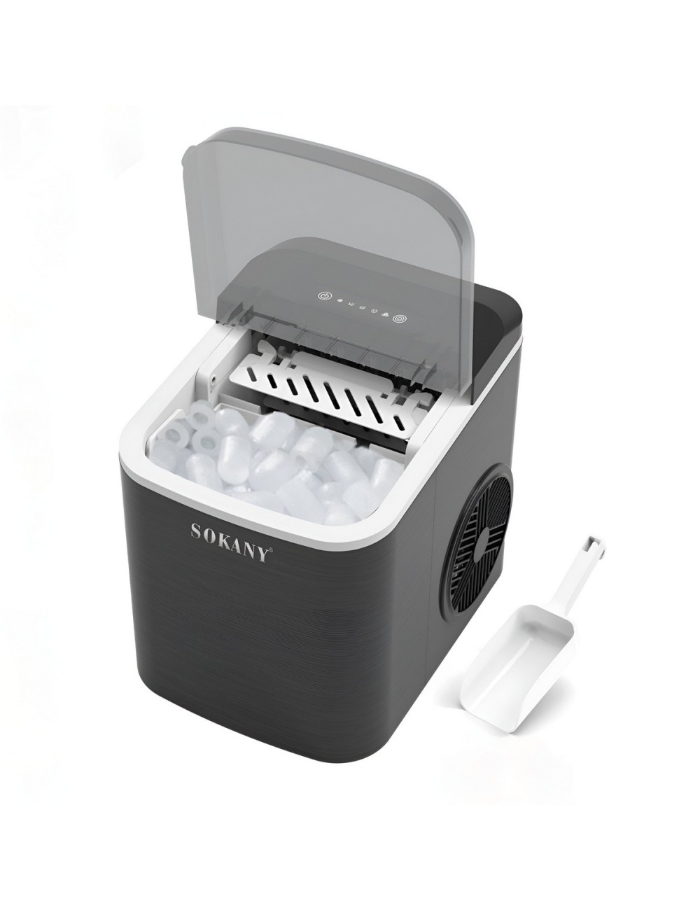 Maquina Hacer Hielo Portatil 12kg Por Dia 112w Autolimpieza