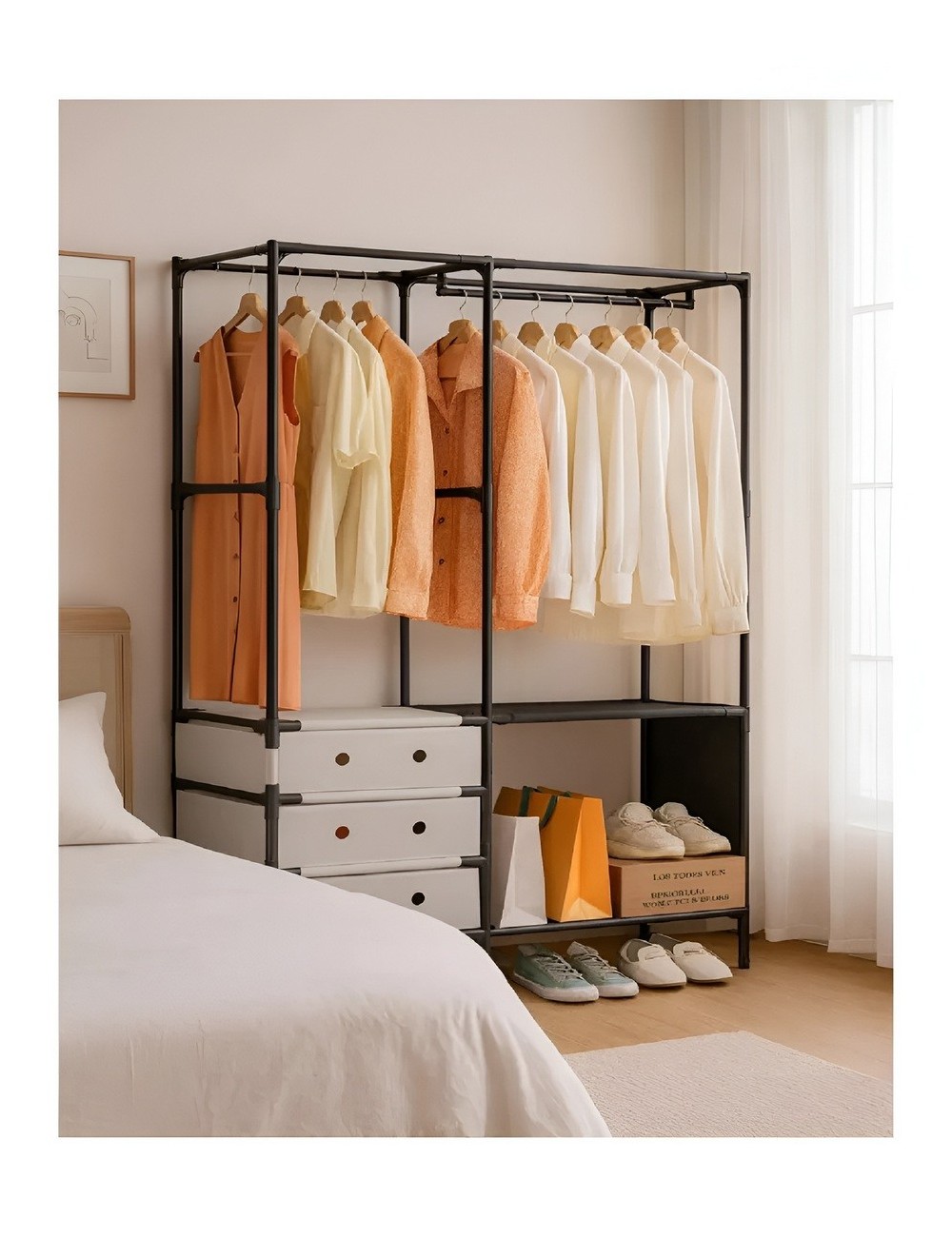 Closet Armario Organizador Ropa Con Gavetas 188cm De Altura