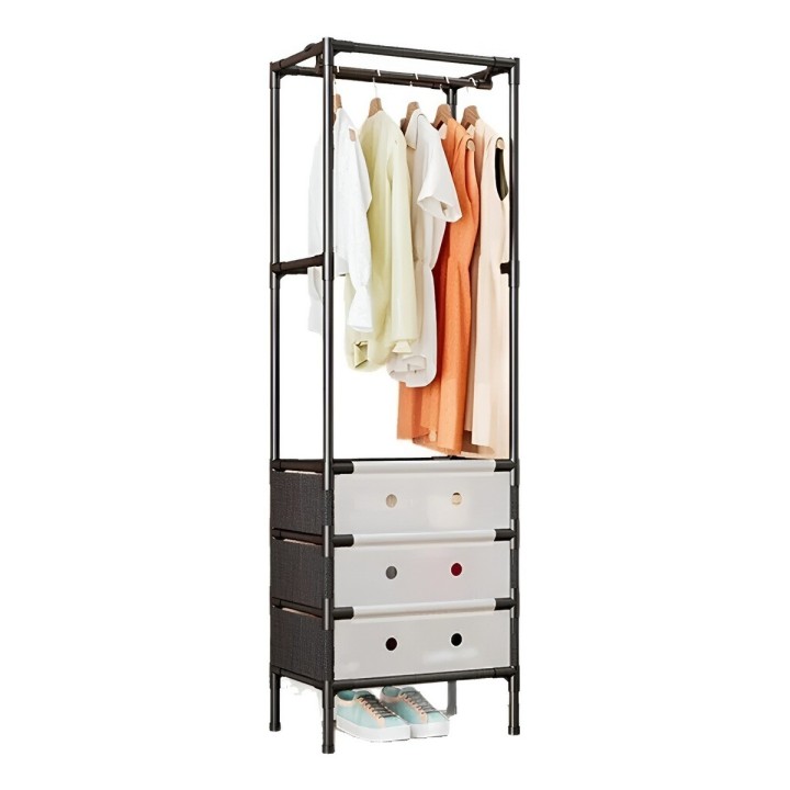 Armario Closet Perchero Organizador Ropa Con Gavetas 188cm