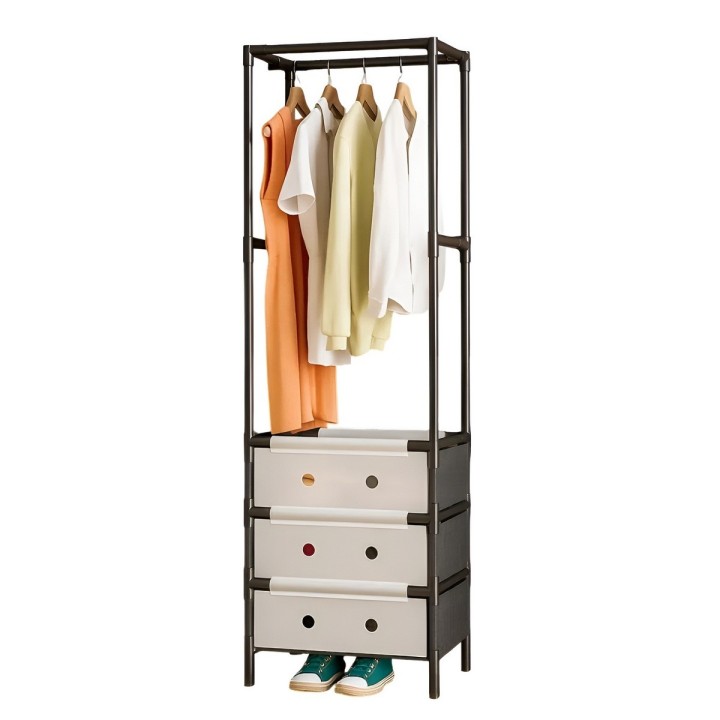 Armario Closet Perchero Organizador Ropa Con Gavetas 188cm