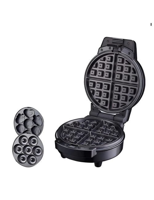 Waflera 3 En 1 Maquina De Donas Waffles Y Cupcakes Placas