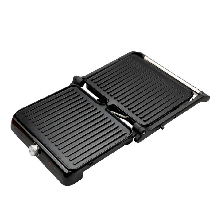 Parrilla Grill Eléctrica 2000w Multiuso Apertura 180 Grados