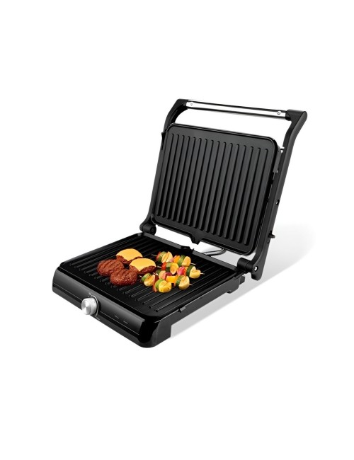 Parrilla Grill Eléctrica 2000w Multiuso Apertura 180 Grados