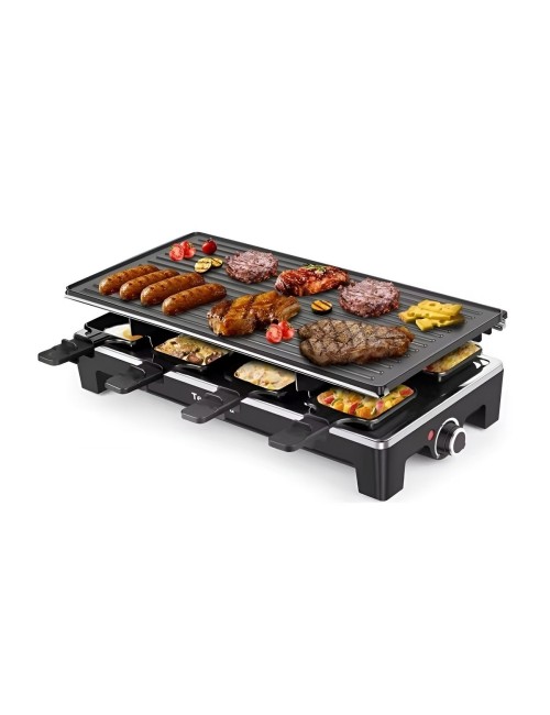 Parrilla Eléctrica Raclette 2 Niveles 8 Personas 1600w Grill