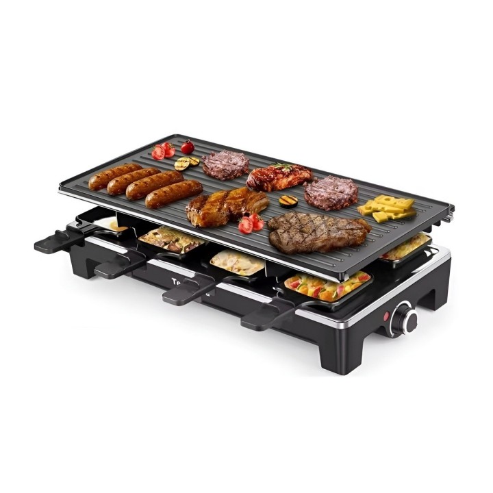 Parrilla Eléctrica Raclette 2 Niveles 8 Personas 1600w Grill
