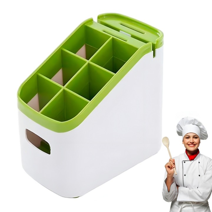 Organizador De Cubiertos Genérica Escurridor Compartimiento