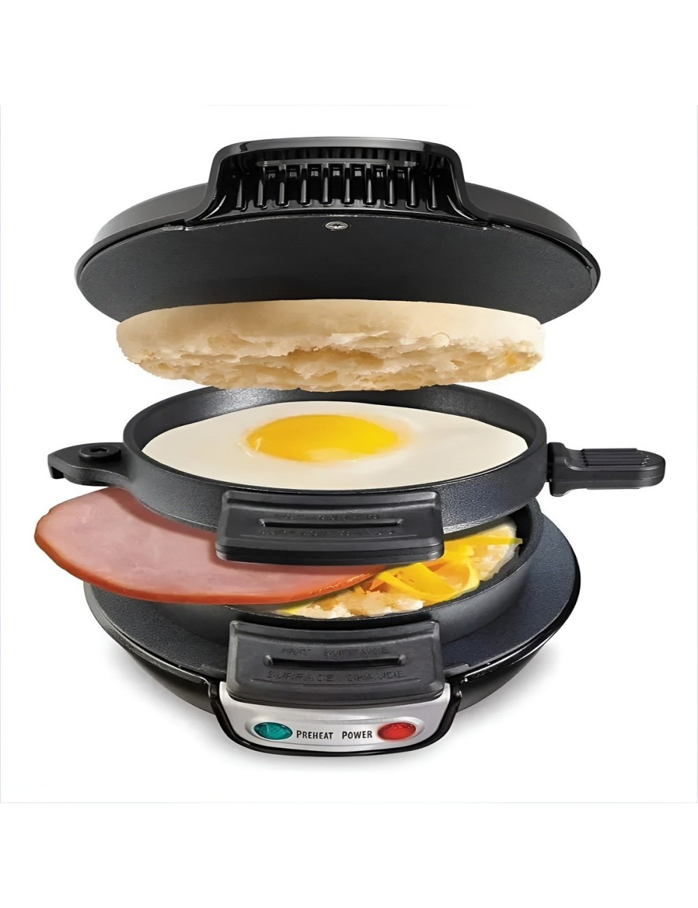 Máquina Para Hacer Sándwich De Desayuno Y Hamburguesas 600w