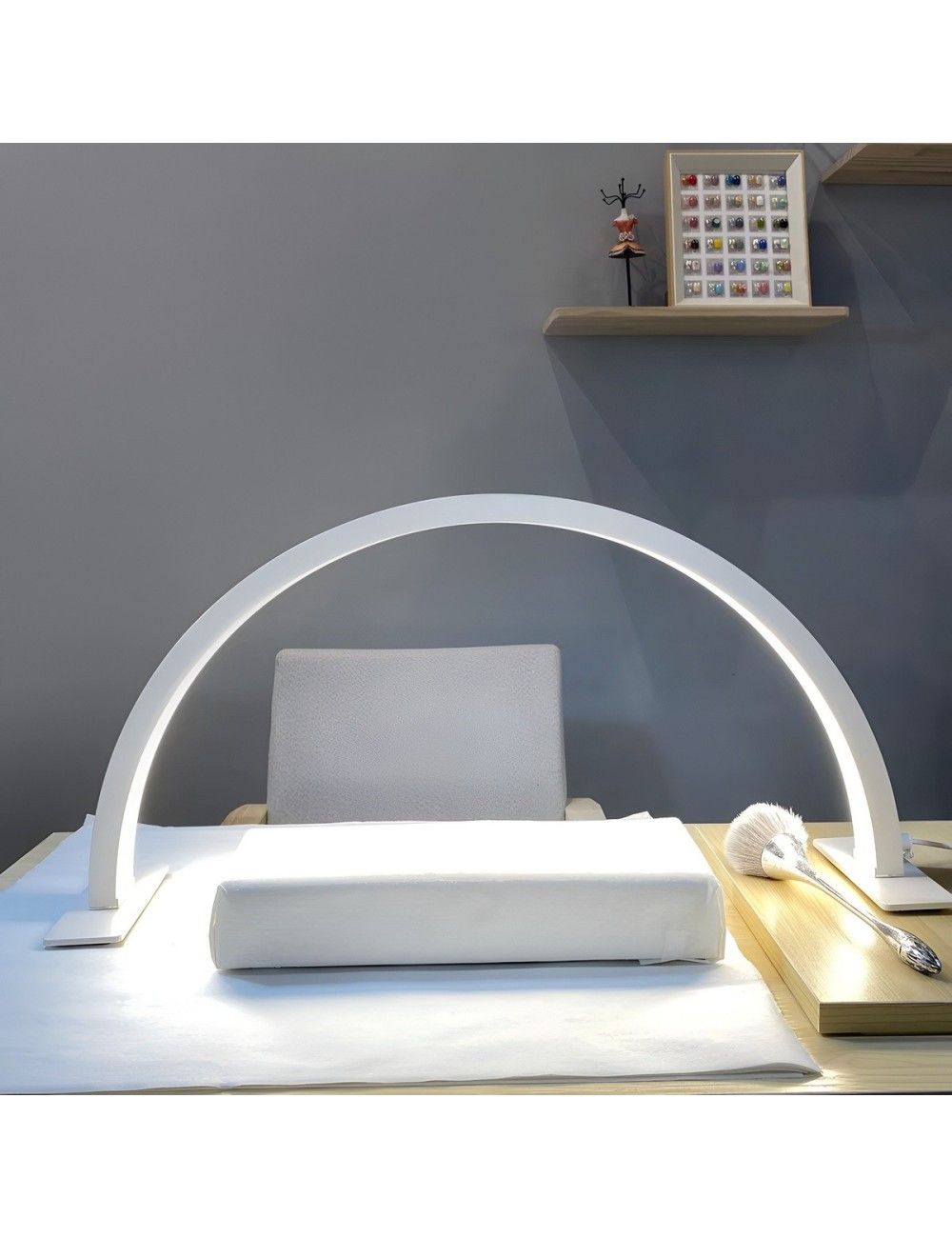 Lámpara Media Luna Led Para Manicura Pestañas Y Tatuajes