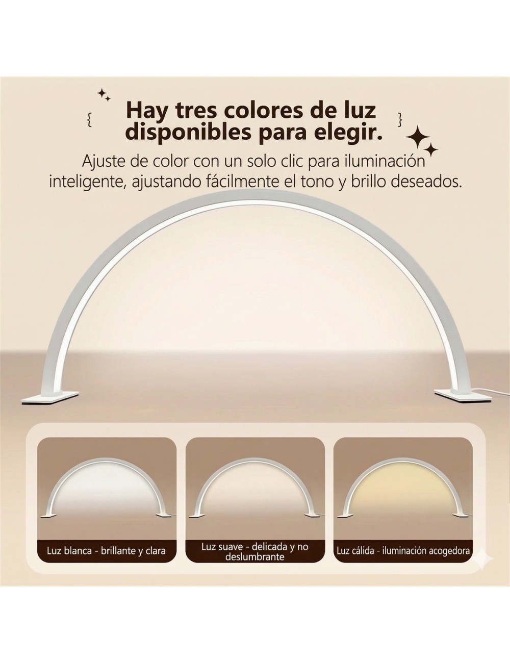 Lámpara Media Luna Led Para Manicura Pestañas Y Tatuajes