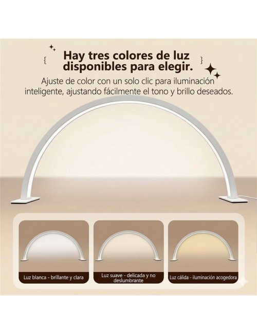 Lámpara Media Luna Led Para Manicura Pestañas Y Tatuajes