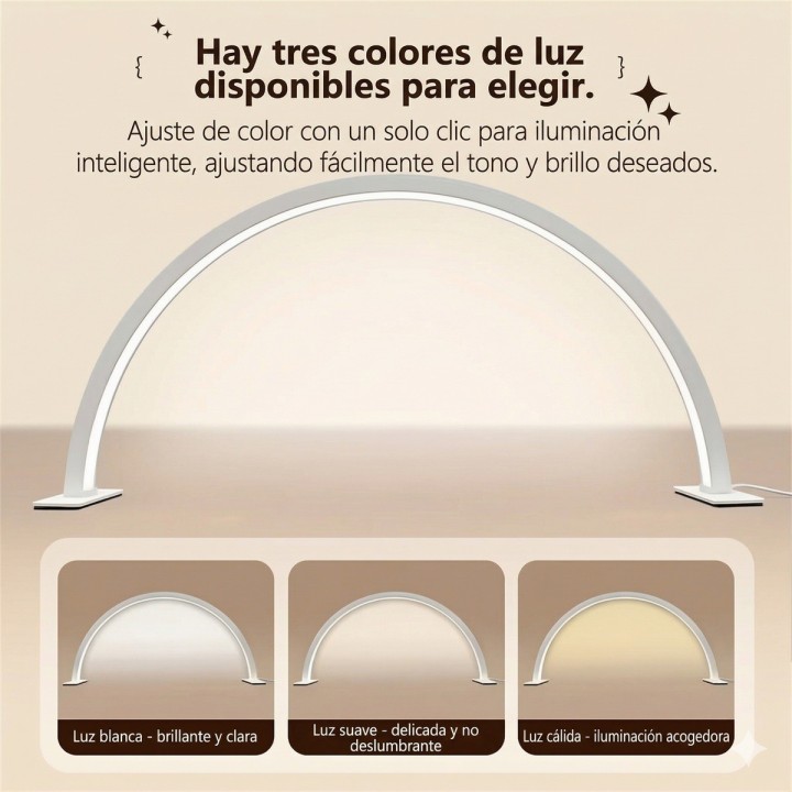 Lámpara Media Luna Led Para Manicura Pestañas Y Tatuajes
