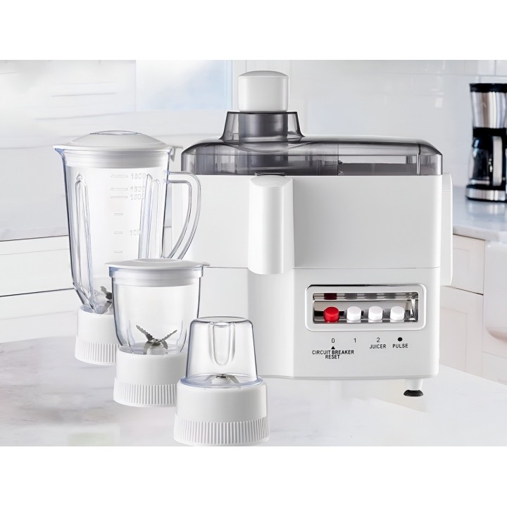 Extractor Jugos Licuadora 4 En 1 Picatodo Y Molino 800w