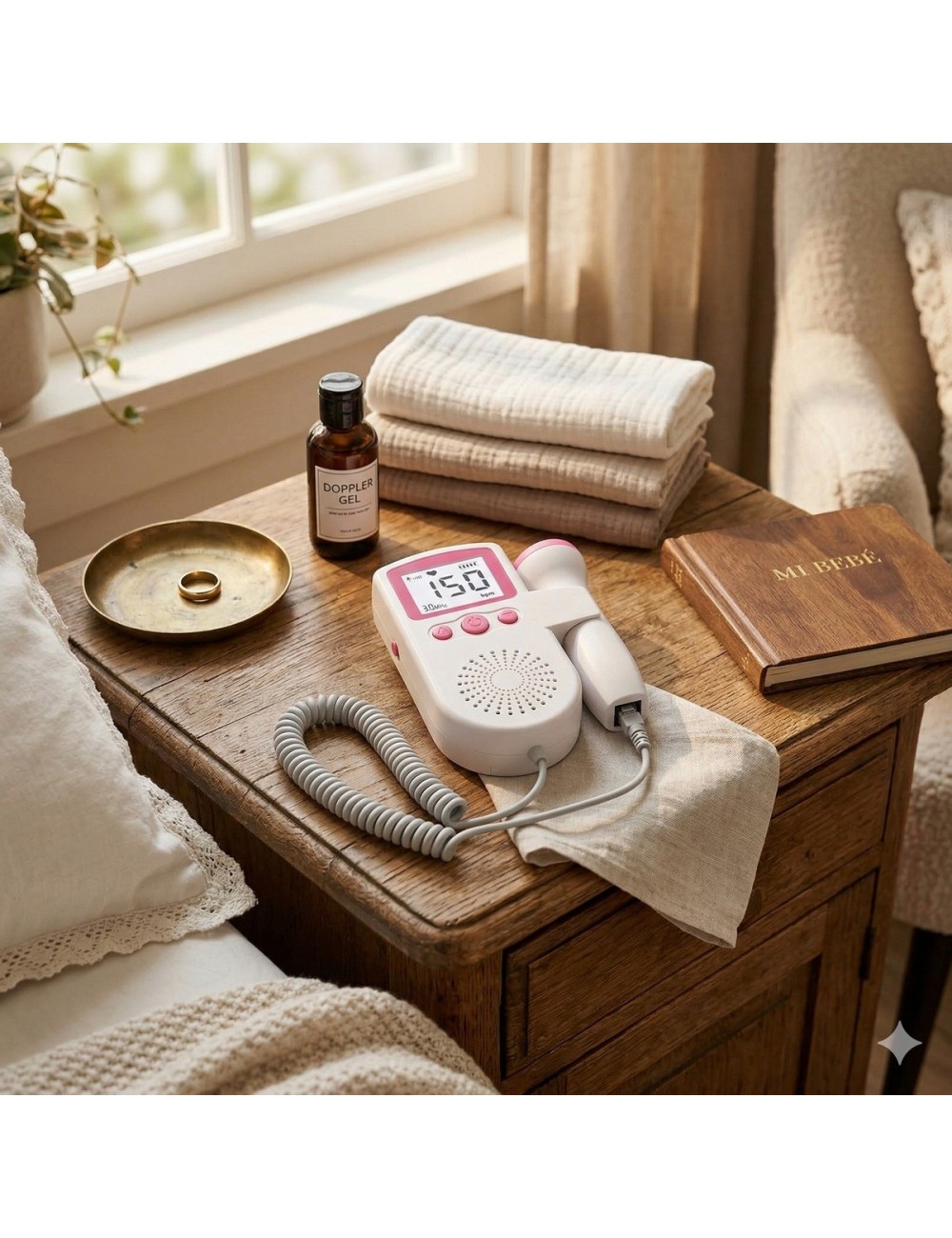 Doppler Fetal Monitor Latidos Bebe Portátil Digital