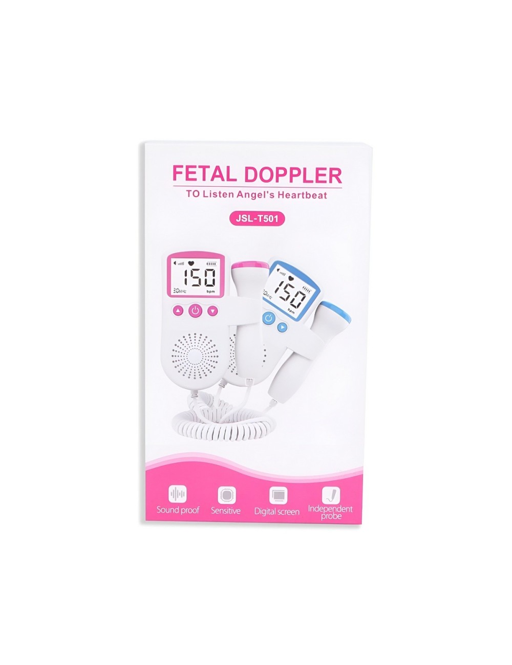 Doppler Fetal Monitor Latidos Bebe Portátil Digital