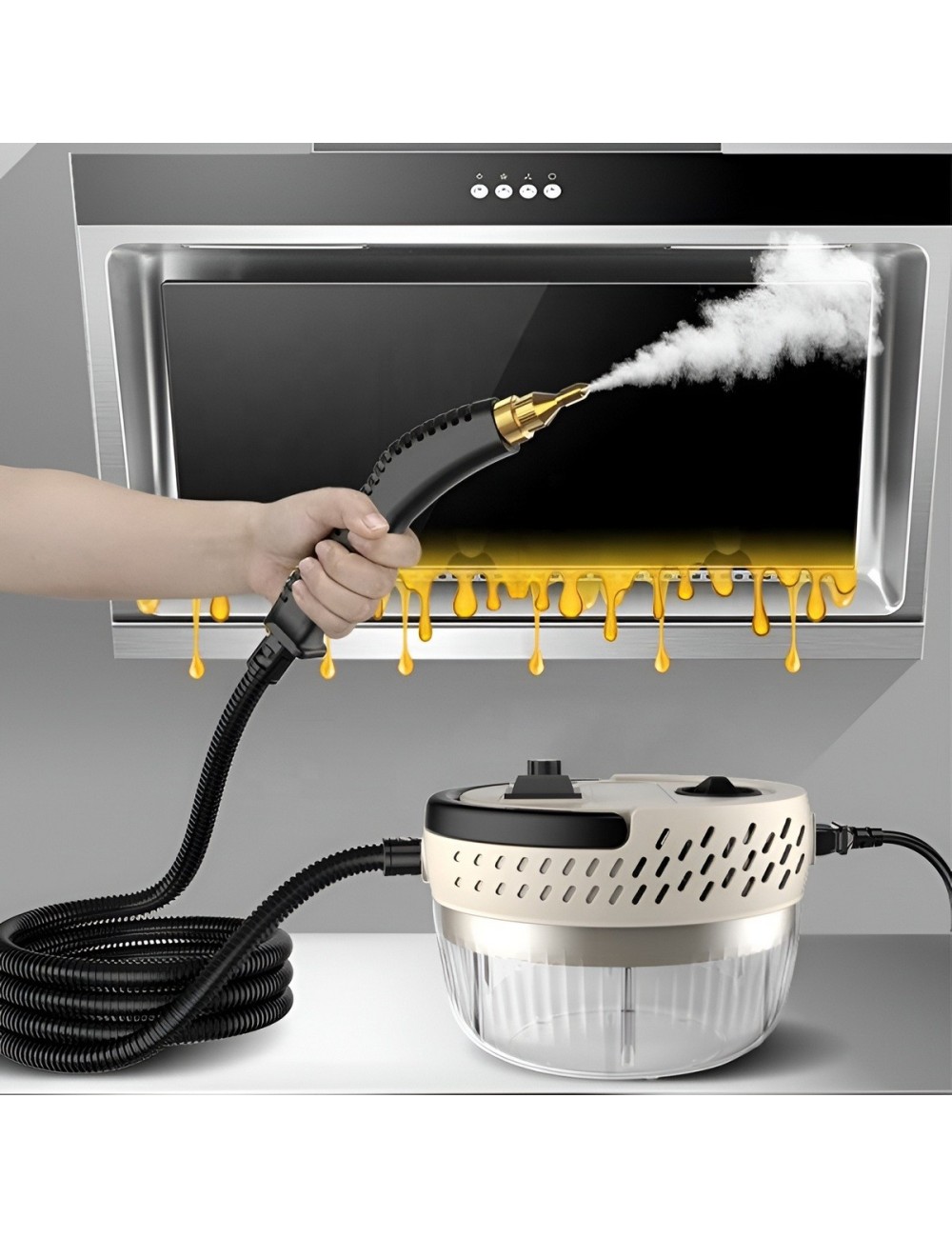 Limpiadora A Vapor Alta Presion 3000w Portatil 6 Niveles