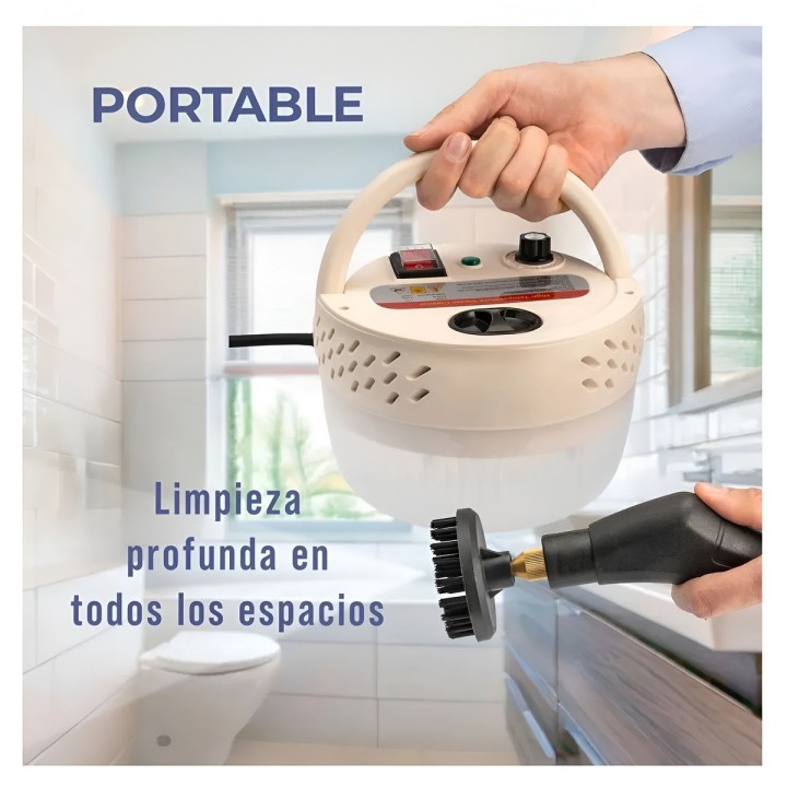 Limpiadora A Vapor Alta Presion 3000w Portatil 6 Niveles