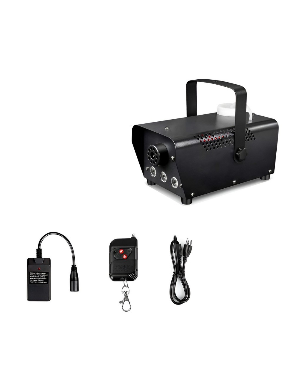 Máquina De Humo 600w Con 3 Luces Led Control Inalámbrico