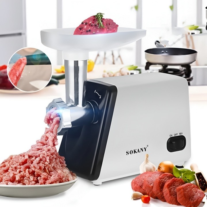 Molino De Carne Eléctrico Profesional 2500w Acero Inoxidable