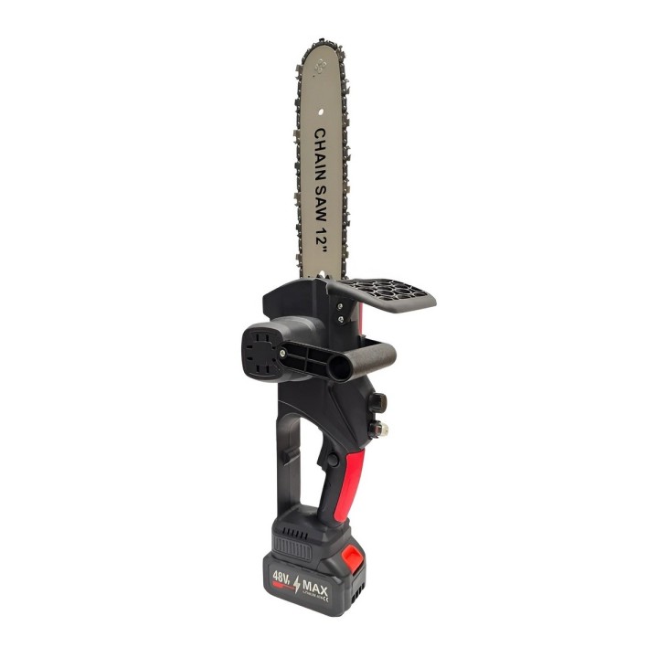 Motosierra Inalámbrica De Mano 12 Pulgadas 48v Con 2 Batería