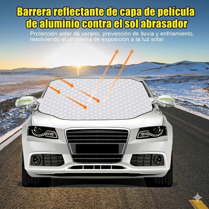 Protector Parasol Panorámico Auto Magnético Antirrobo Pro