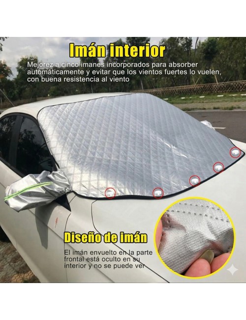 Protector Parasol Panorámico Auto Magnético Antirrobo Pro