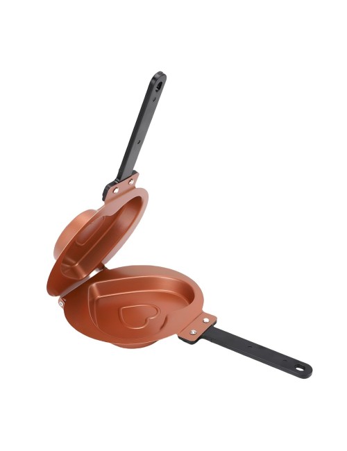 Sartén Sandwichera Doble Molde Corazón Antiadherente