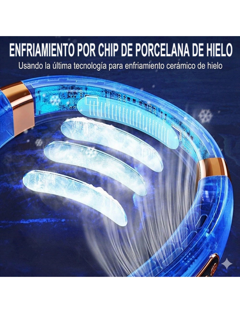 Ventilador De Cuello Portátil Recargable Pantalla Led Y Luz